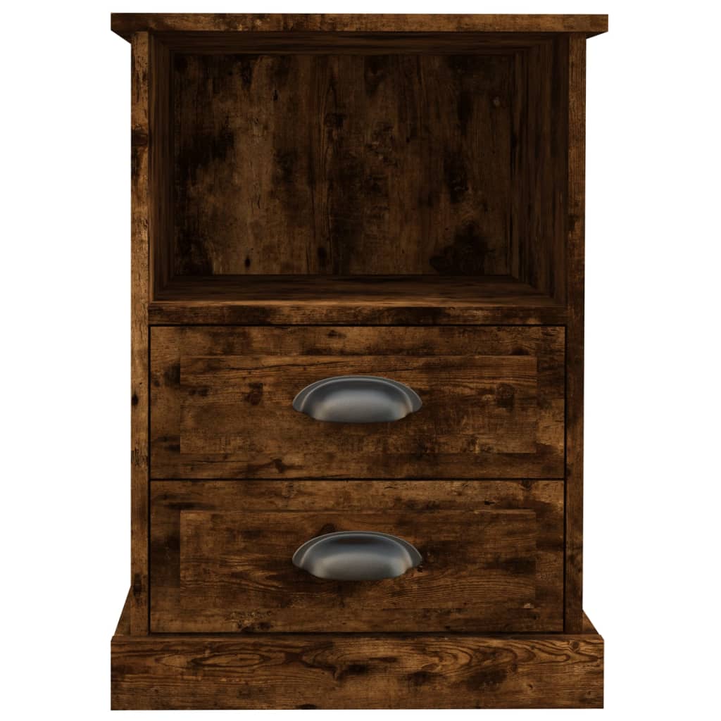 Bedside tables, 2 pcs, smoky oak color, 43x36x60cm