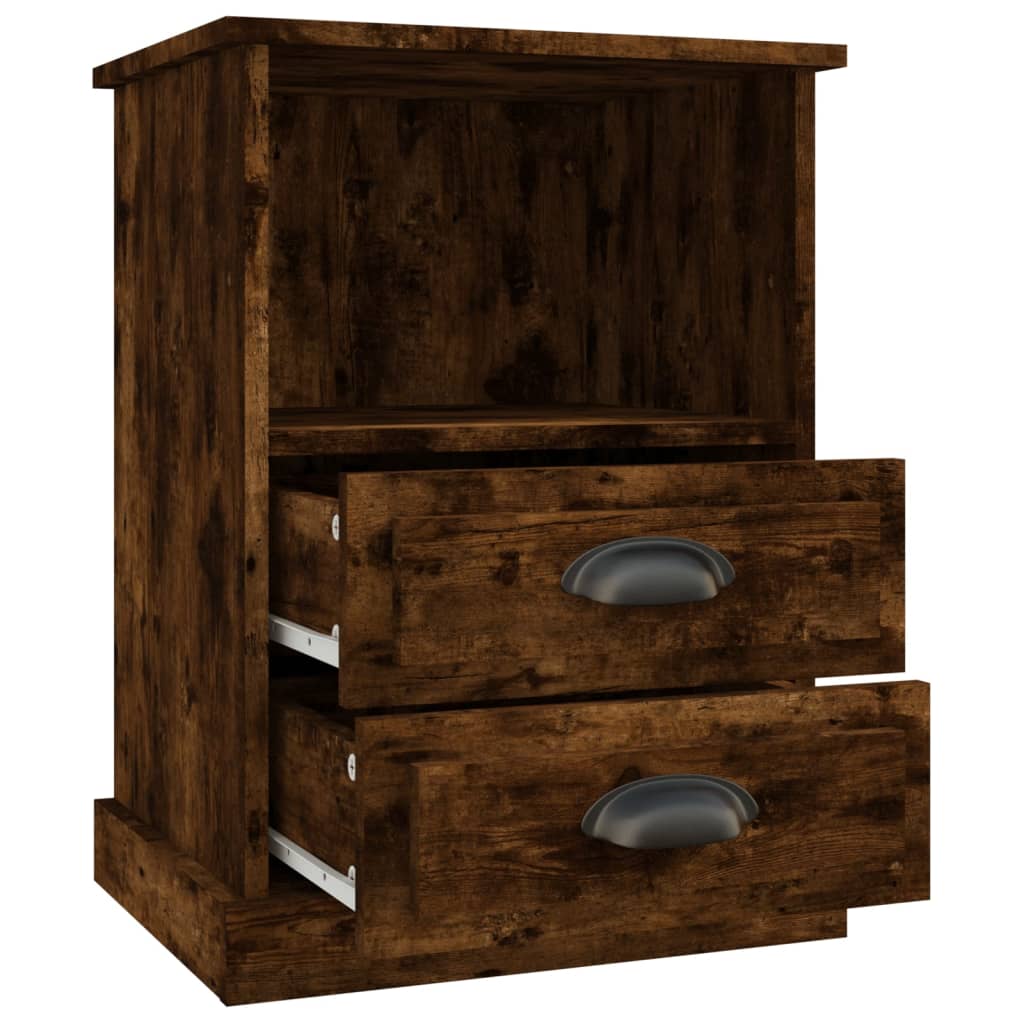 Bedside tables, 2 pcs, smoky oak color, 43x36x60cm