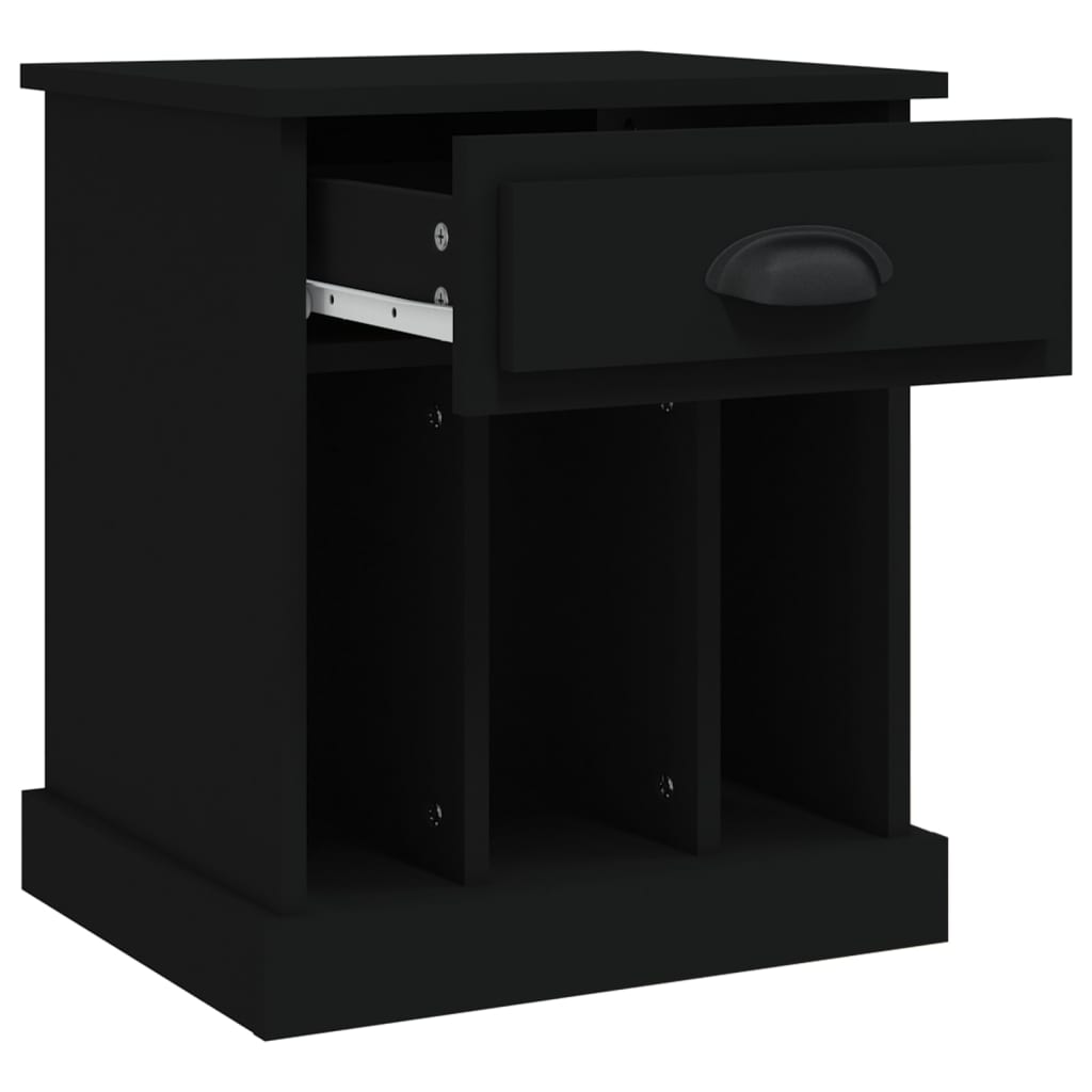 Nightstands, 2 pcs., black, 43x36x50cm