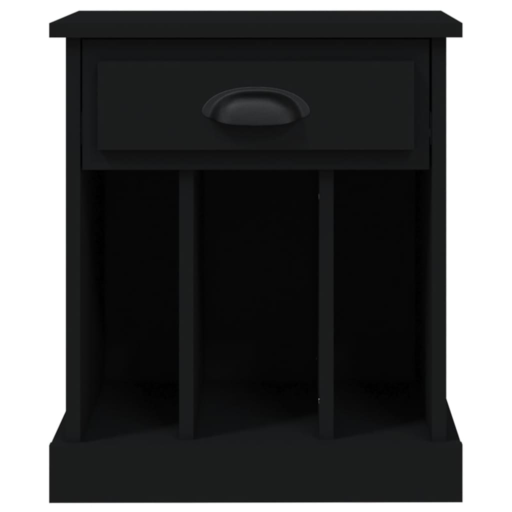 Nightstands, 2 pcs., black, 43x36x50cm