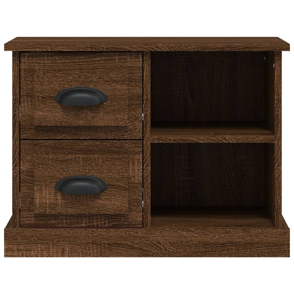 Nightstand, brown oak color, 60x35.5x45cm