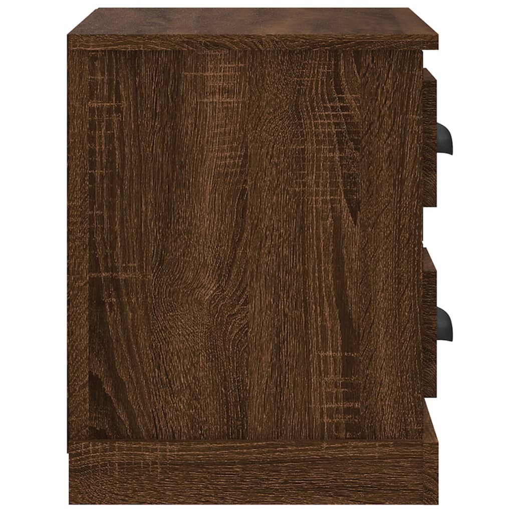 Nightstand, brown oak color, 60x35.5x45cm