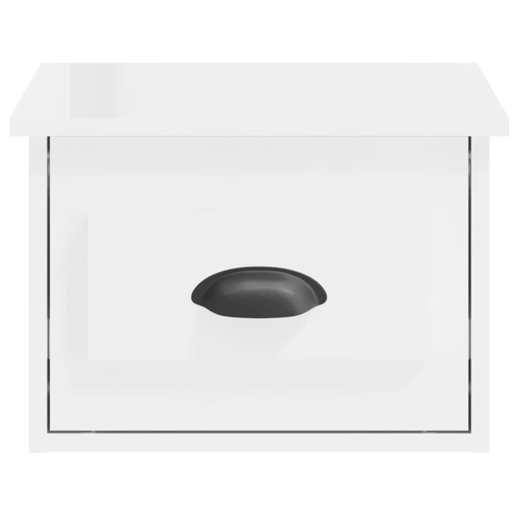 Wall-mounted bedside tables, 2 pcs., white, 41.5x36x28 cm