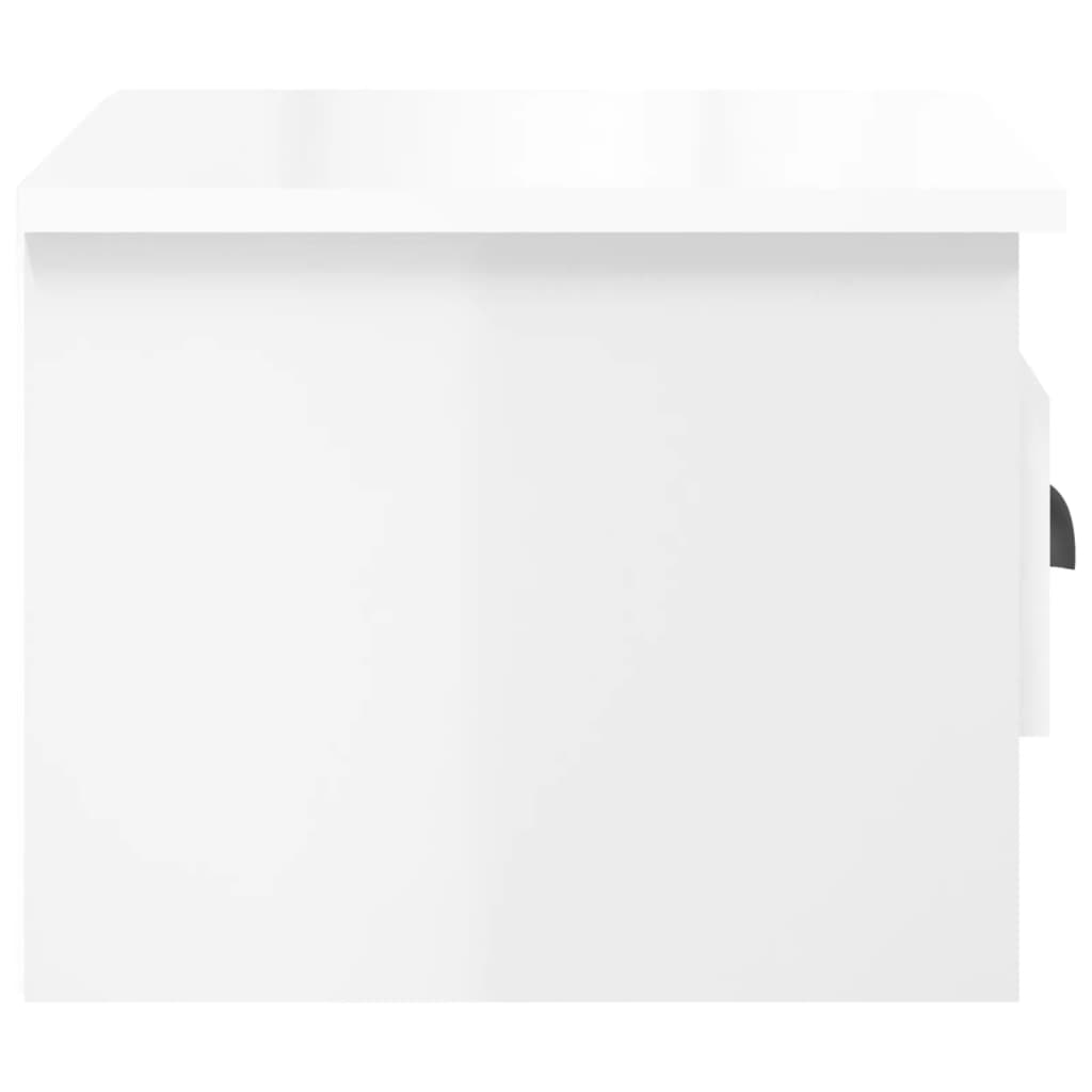 Wall-mounted bedside tables, 2 pcs., white, 41.5x36x28 cm