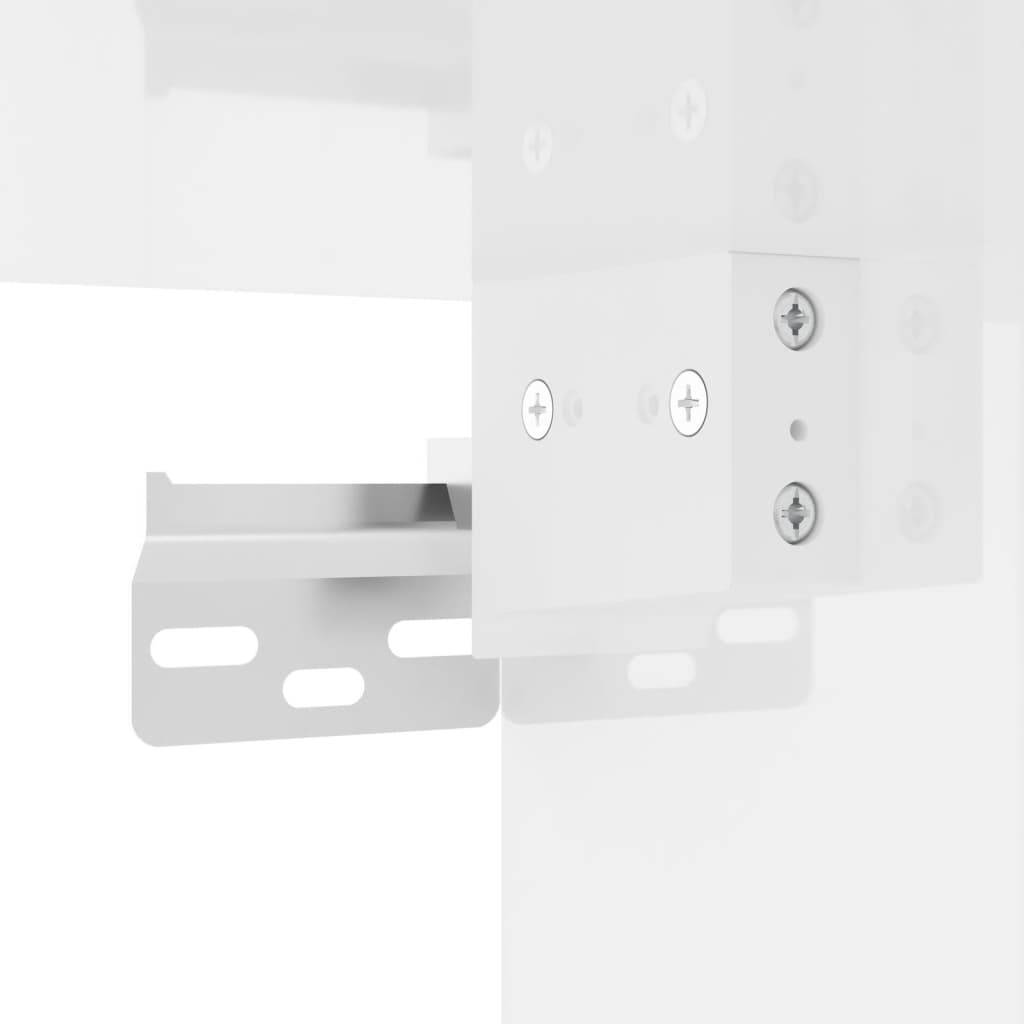 Wall-mounted bedside tables, 2 pcs., white, 41.5x36x28 cm
