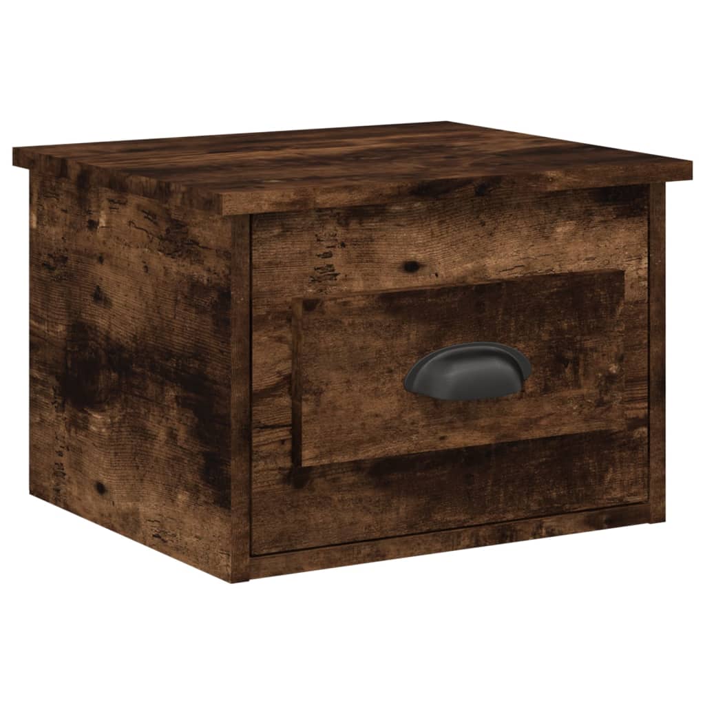 Wall-mounted nightstands, 2 pcs., oak, 41.5x36x28cm