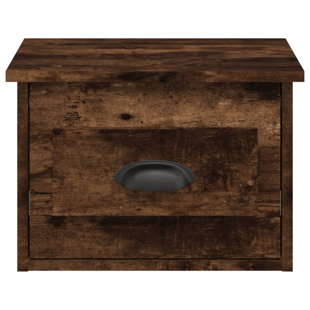Wall-mounted nightstands, 2 pcs., oak, 41.5x36x28cm