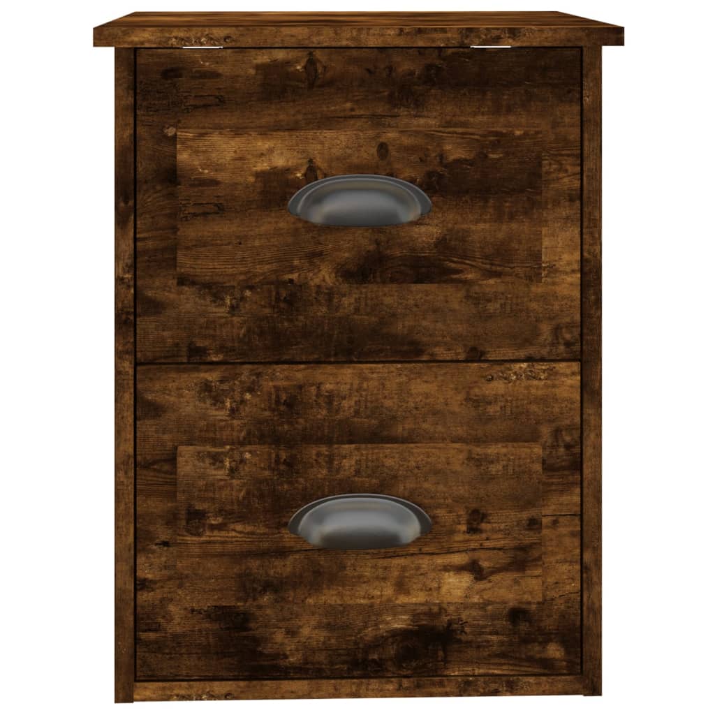 Wall-mounted nightstands, 2 pcs., smoky, 41.5x36x53cm