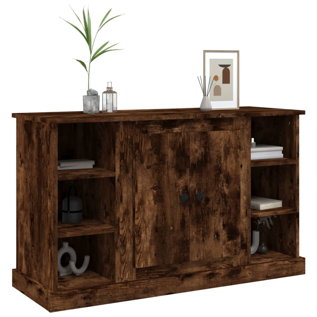 Side cabinet, smoked oak, 100x35.5x60cm, wood