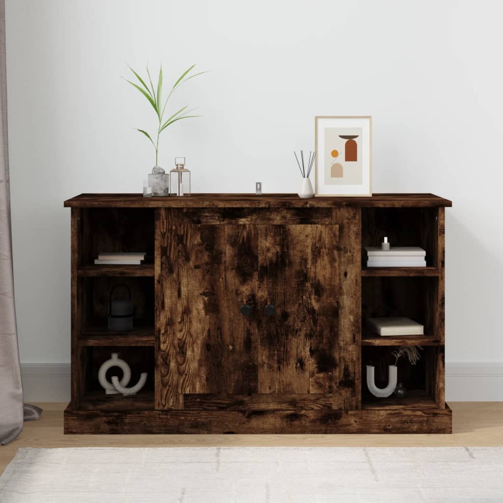Side cabinet, smoked oak, 100x35.5x60cm, wood