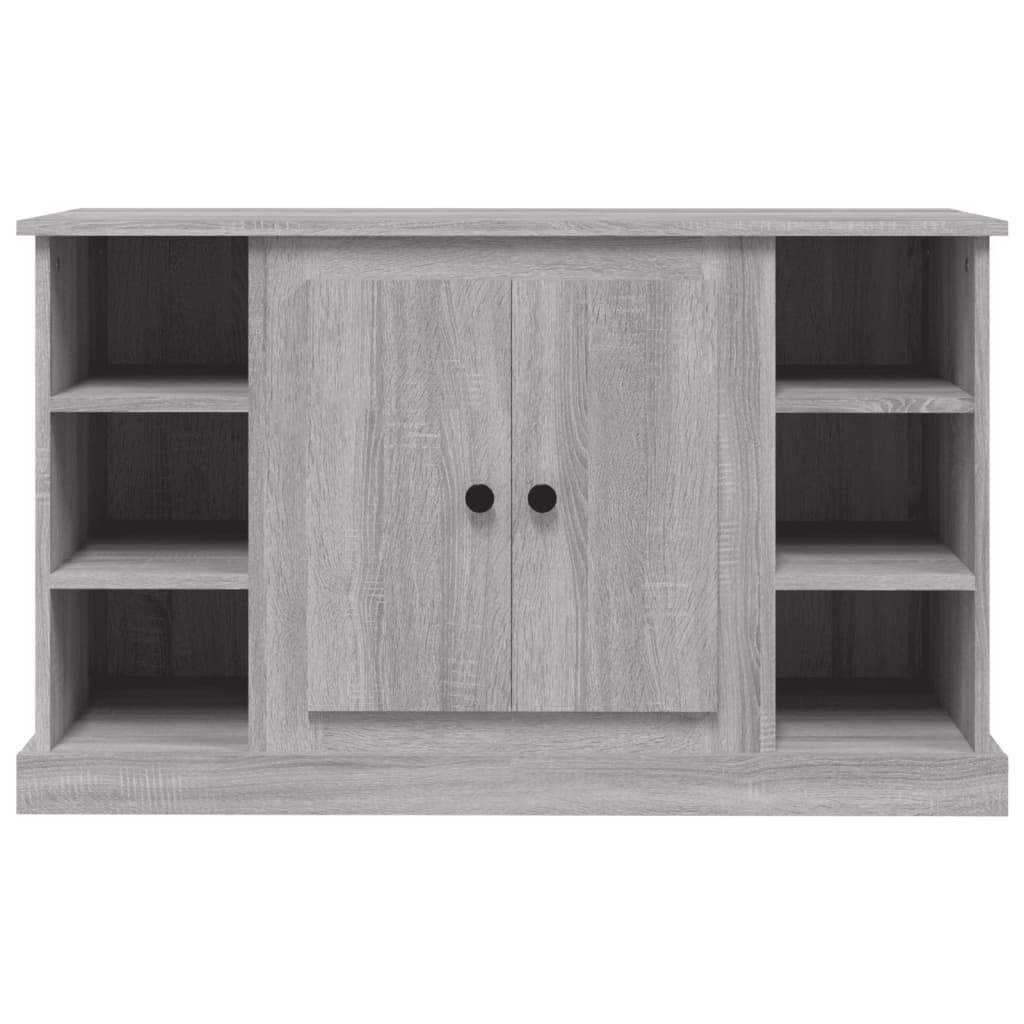 Sideboard, grey oak, 100x35.5x60cm, engineered wood