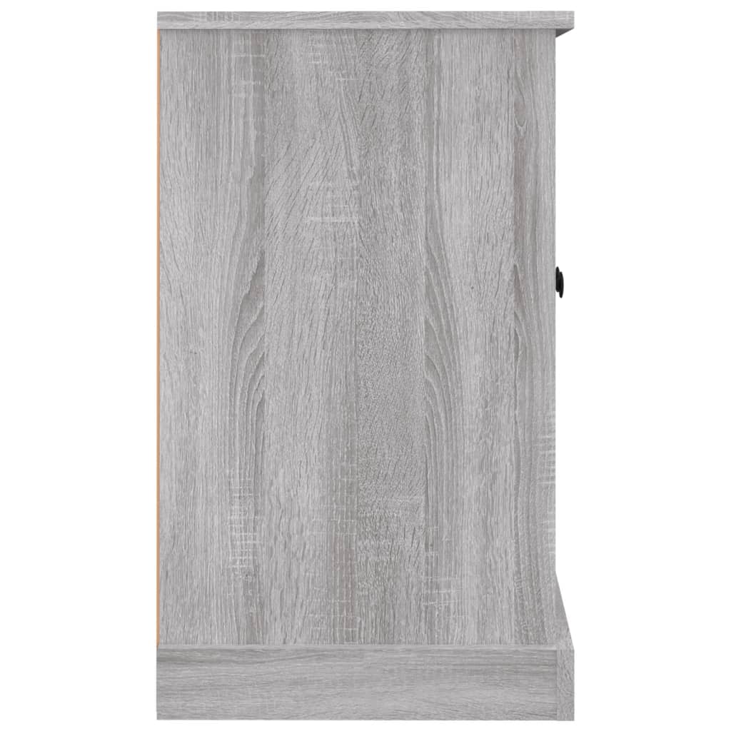 Sideboard, grey oak, 100x35.5x60cm, engineered wood