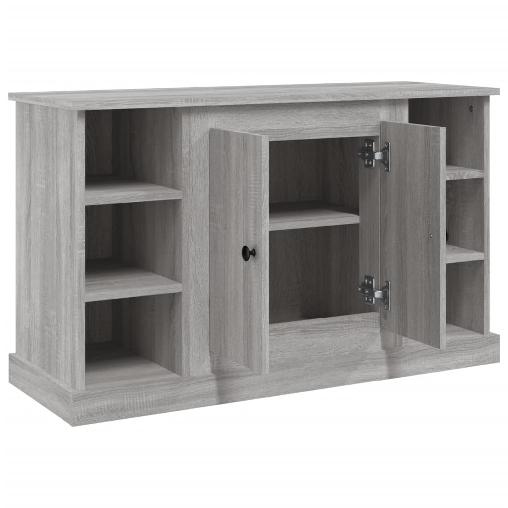 Sideboard, grey oak, 100x35.5x60cm, engineered wood