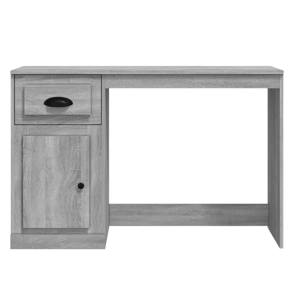 Desk, gray oak, 115x50x75cm, wood