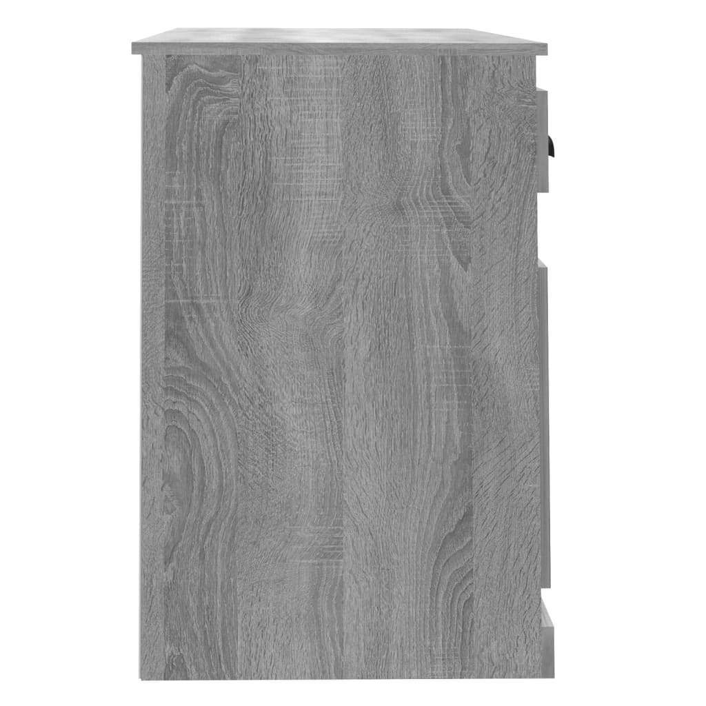 Desk, gray oak, 115x50x75cm, wood