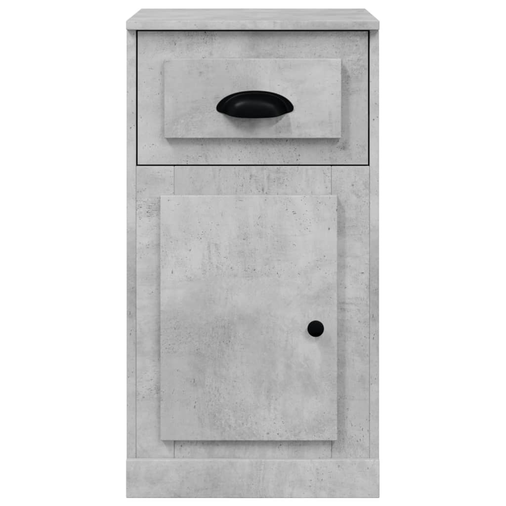Side cabinet with drawer, concrete grey, 40x50x75cm, wood