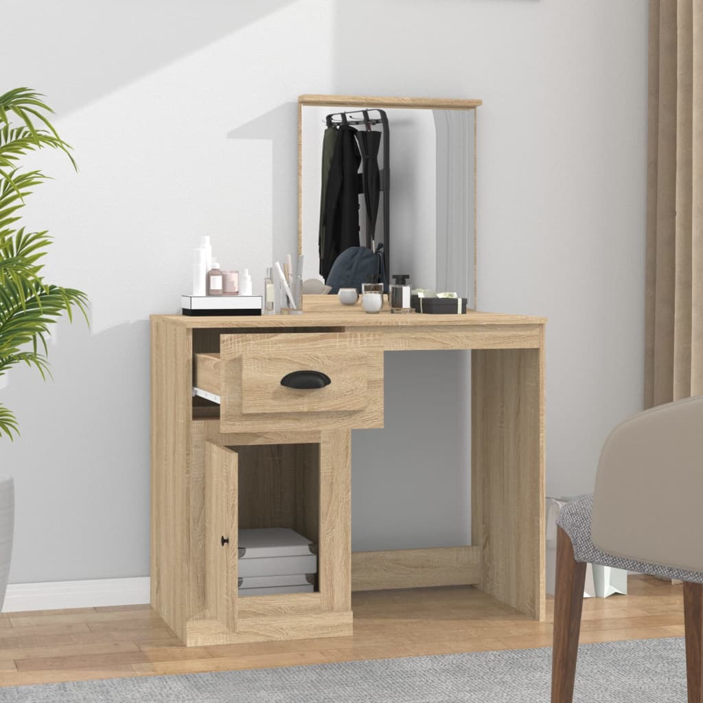 Dressing table, oak, 90x50x132.5cm, finished wood