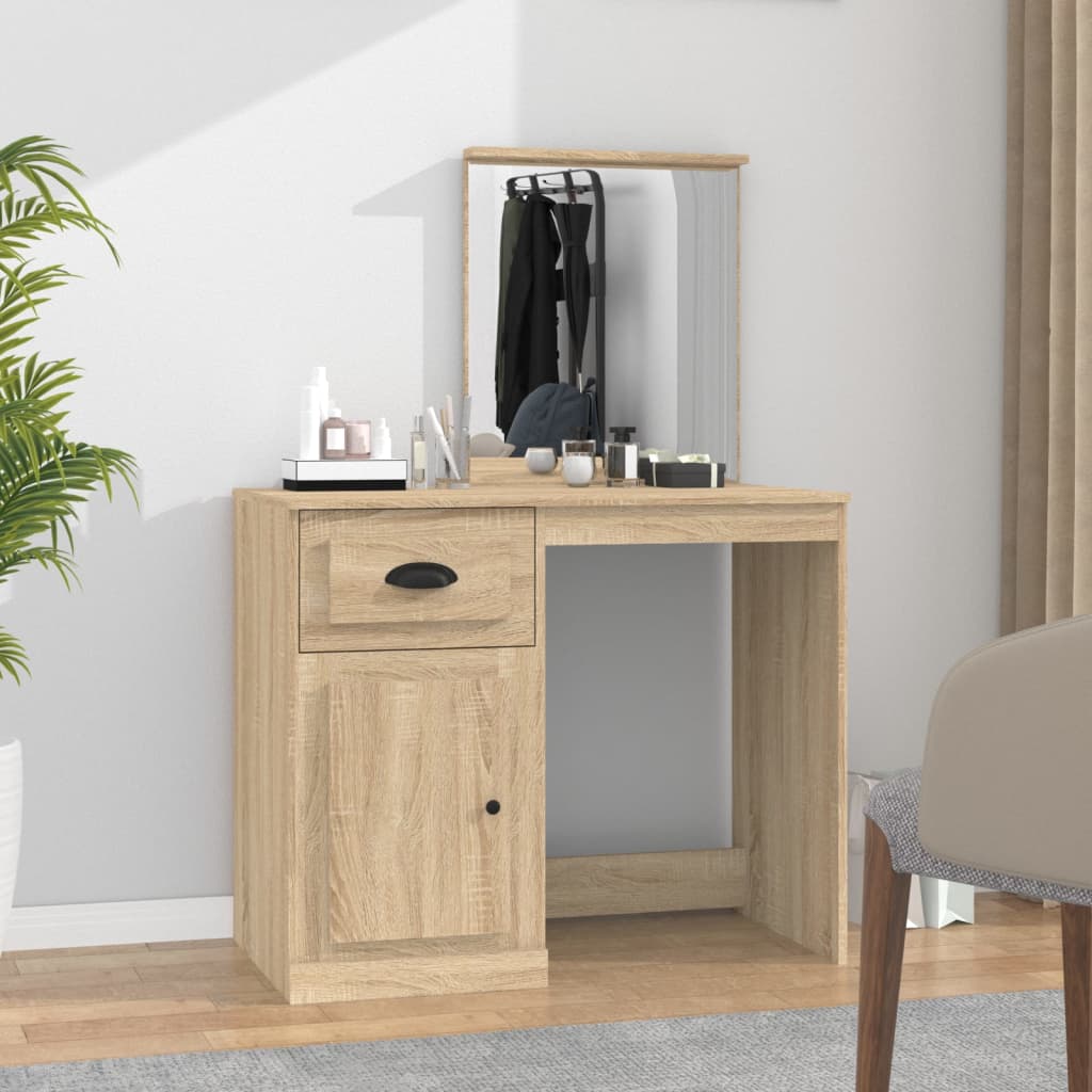 Dressing table, oak, 90x50x132.5cm, finished wood