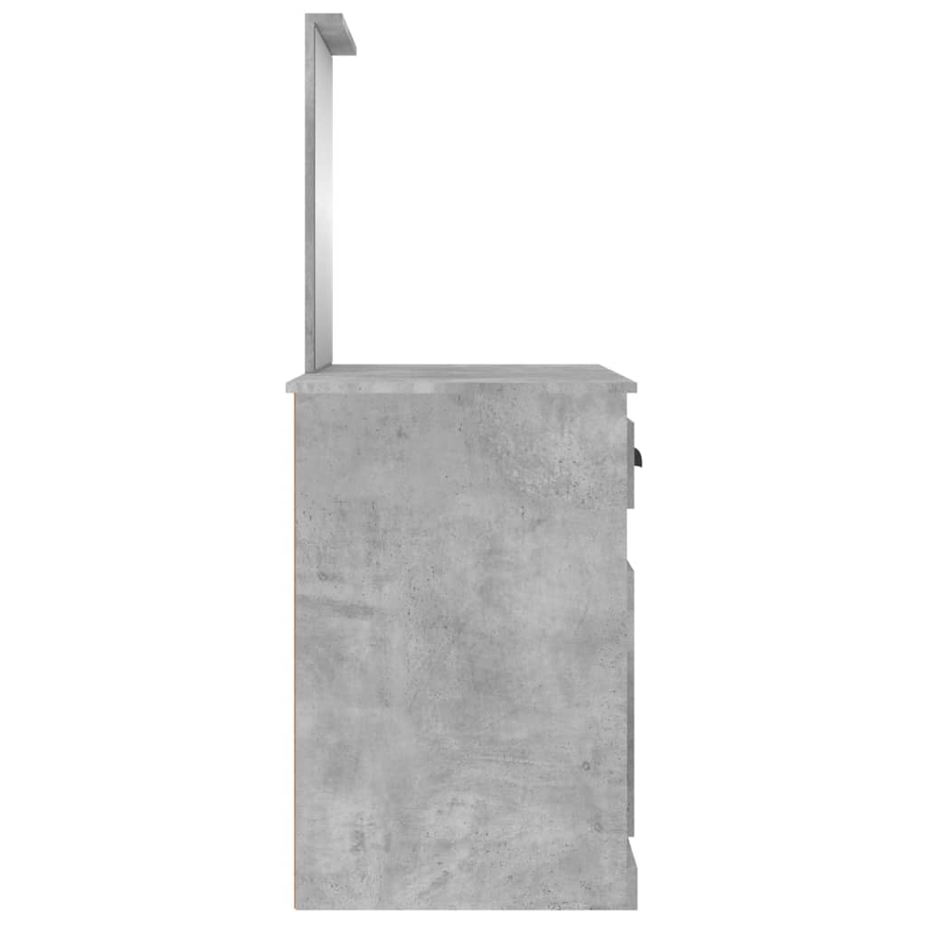 Kosmetinis staliukas, betono pilkas, 90x50x132,5cm, mediena