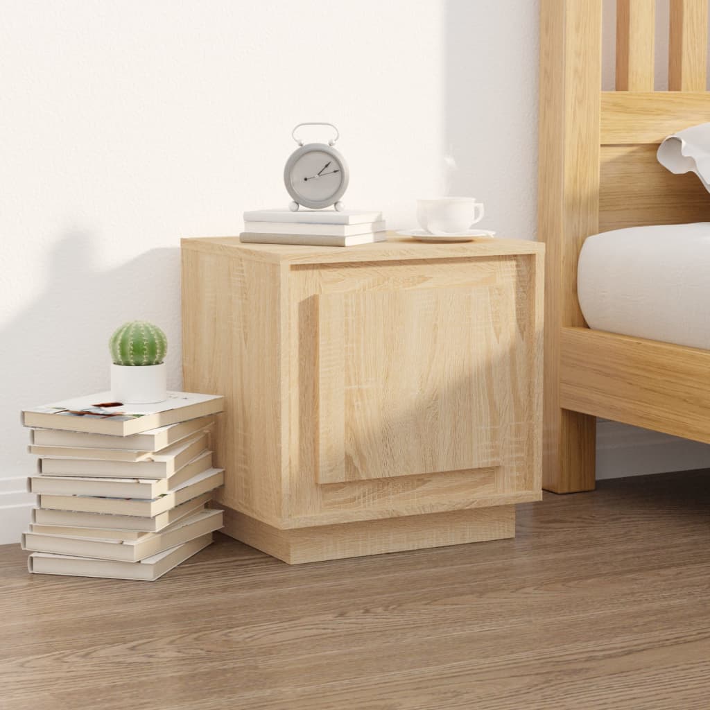 Nightstands, 2 pcs., oak, 44x35x45cm, treated wood