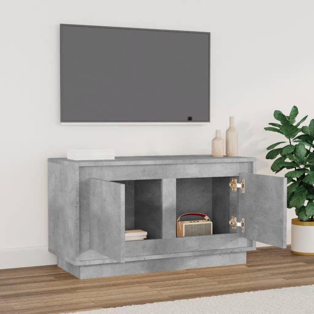 TV skapītis, betona pelēks, 80x35x45cm, koks