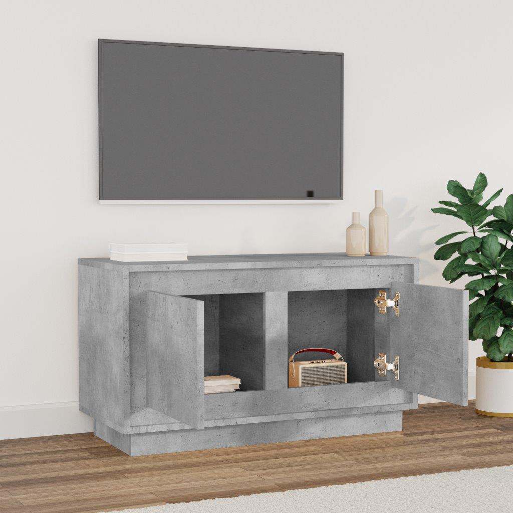 TV skapītis, betona pelēks, 80x35x45cm, koks