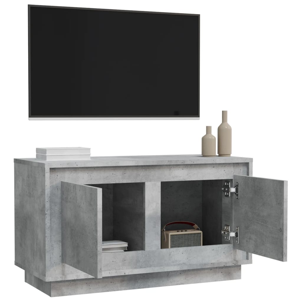 TV skapītis, betona pelēks, 80x35x45cm, koks