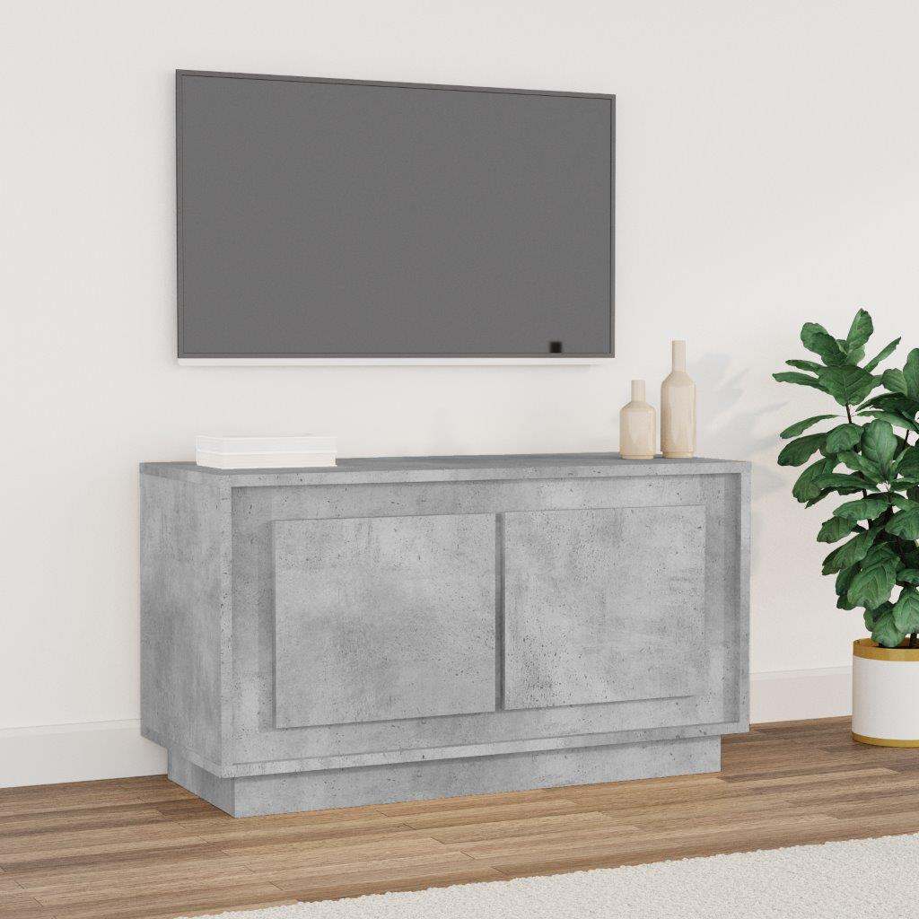TV skapītis, betona pelēks, 80x35x45cm, koks
