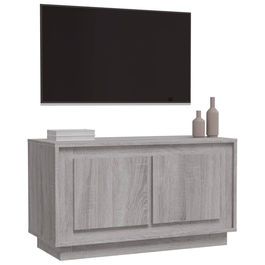 TV skapītis, pelēks ozols, 80x35x45cm, koks