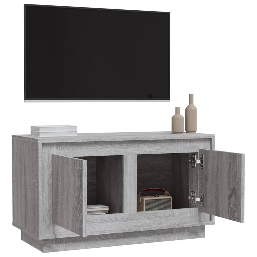TV skapītis, pelēks ozols, 80x35x45cm, koks
