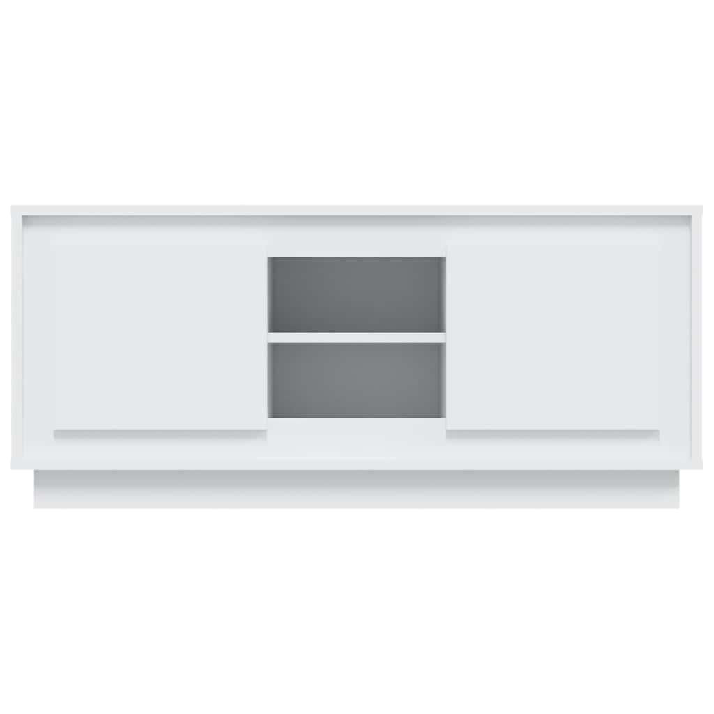 TV cabinet, white, 102x35x45cm, wood
