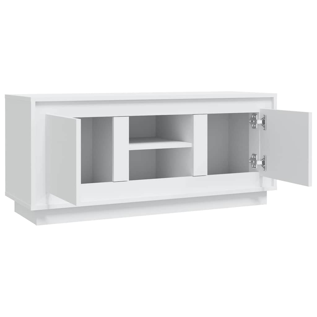TV cabinet, white, 102x35x45cm, wood