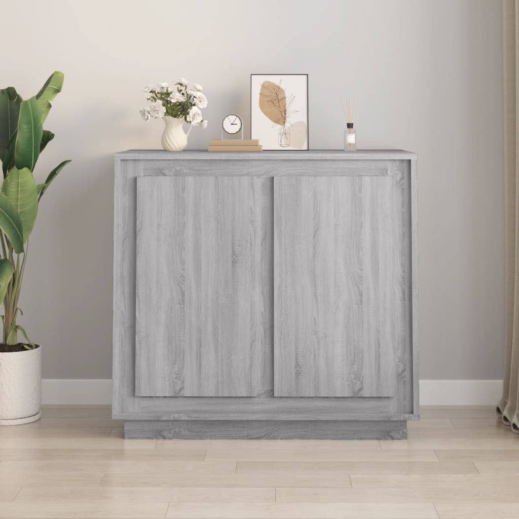 Sānu skapītis, pelēks ozols, 80x34x75cm, apstrādāta koksne