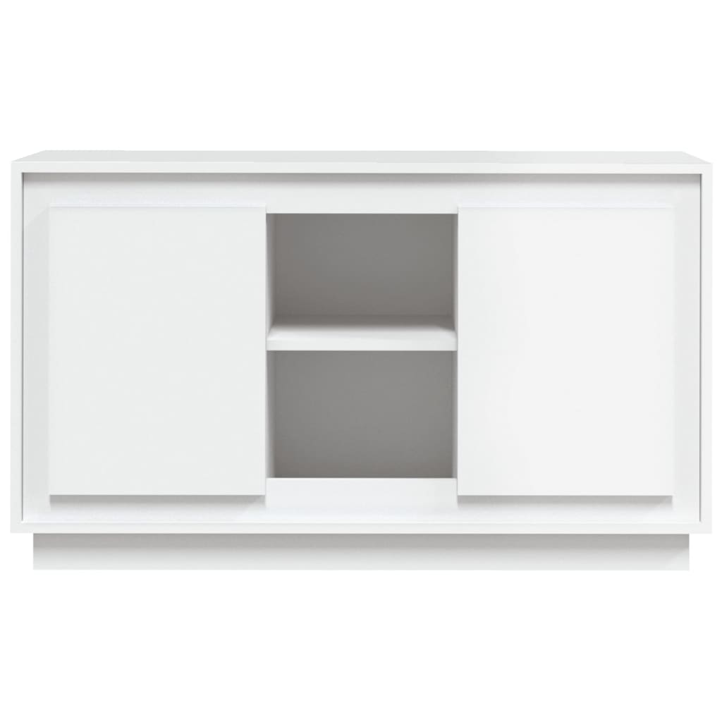 Side cabinet, white, 102x35x60cm, engineered wood