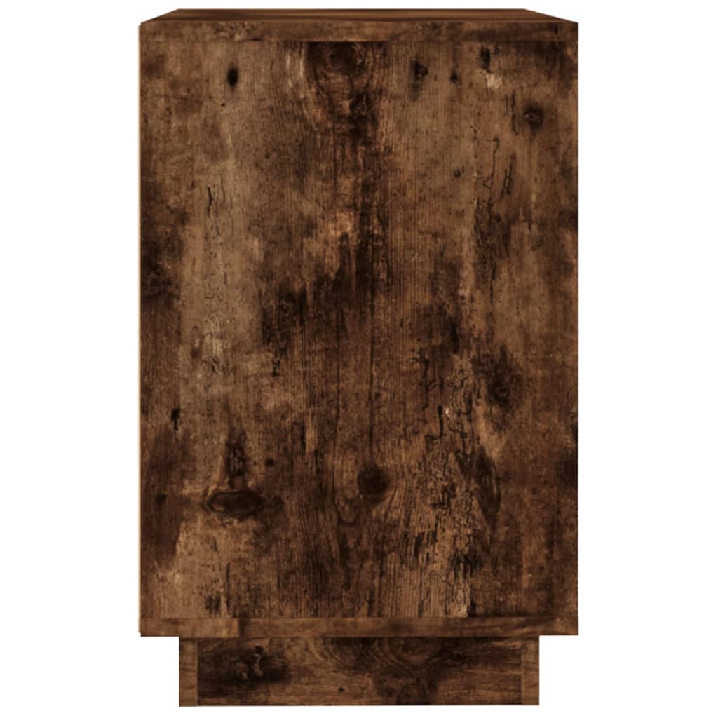 Sideboard, smoked oak, 102x35x55cm, engineered wood