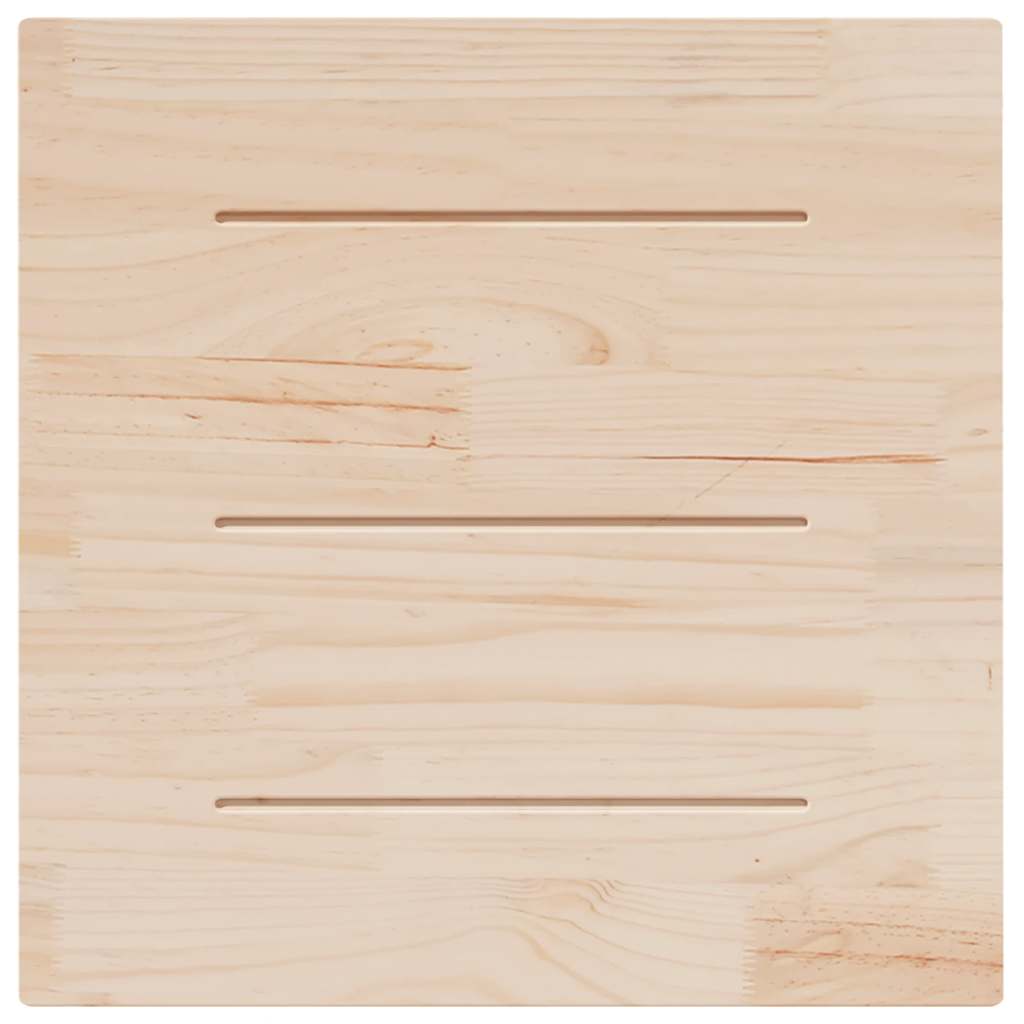 Countertop, white, 70x70x2.5cm, solid pine, square
