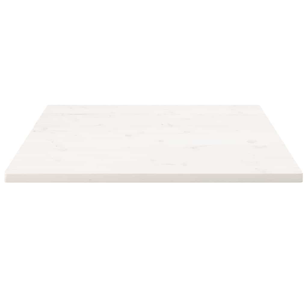 Virsma, balta, 80x80x2,5cm, priedes masīvkoks, kvadrātveida