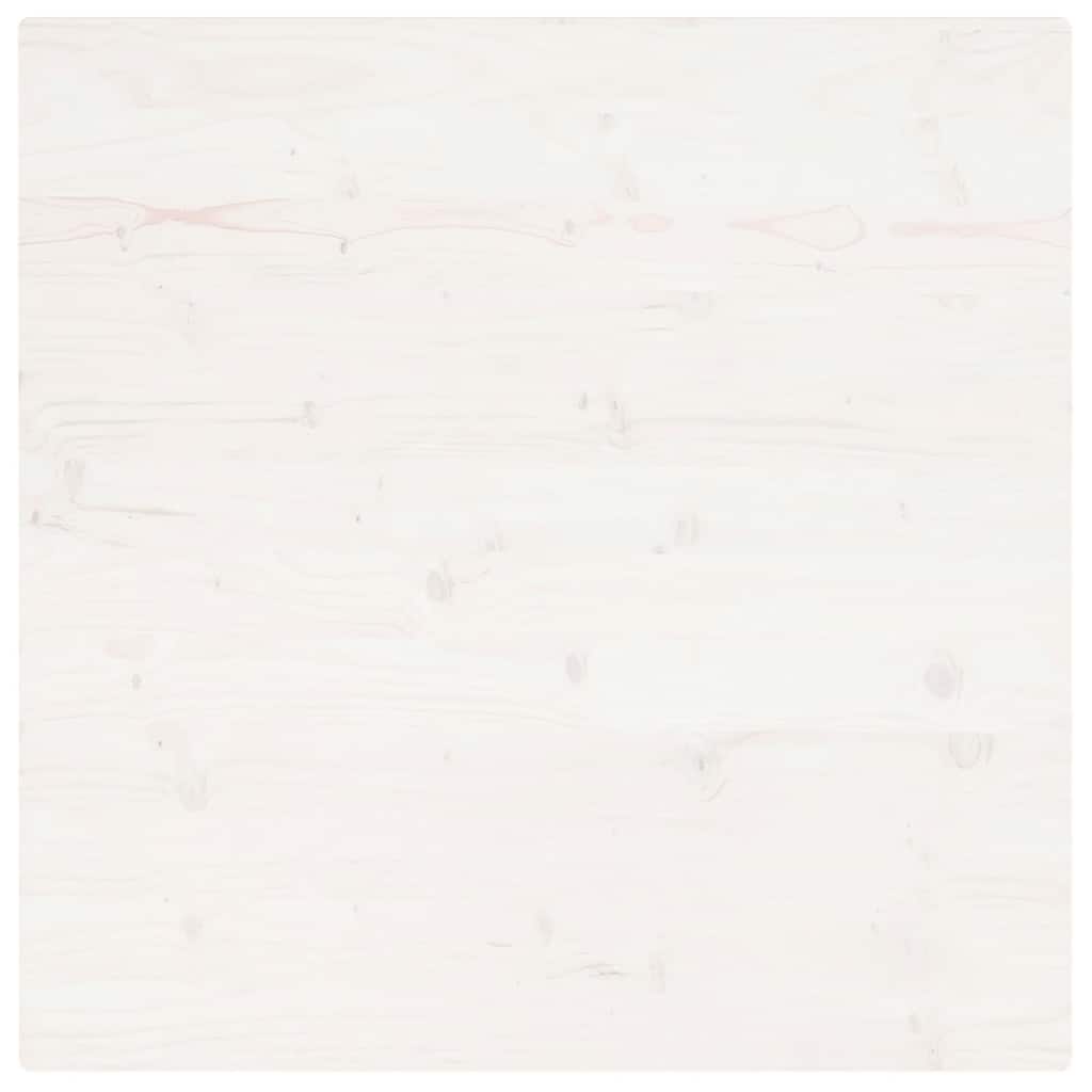 Tabletop, white, 80x80x2.5cm, solid pine, square