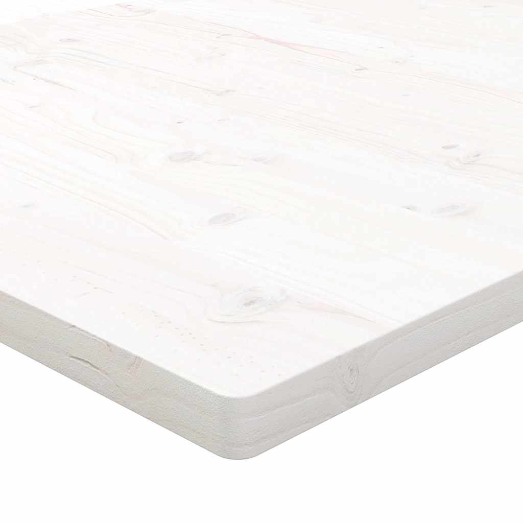 Tabletop, white, 80x80x2.5cm, solid pine, square