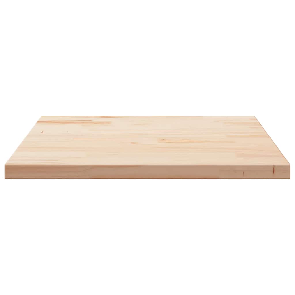 Tabletop, 90x90x2.5cm, solid pine, square