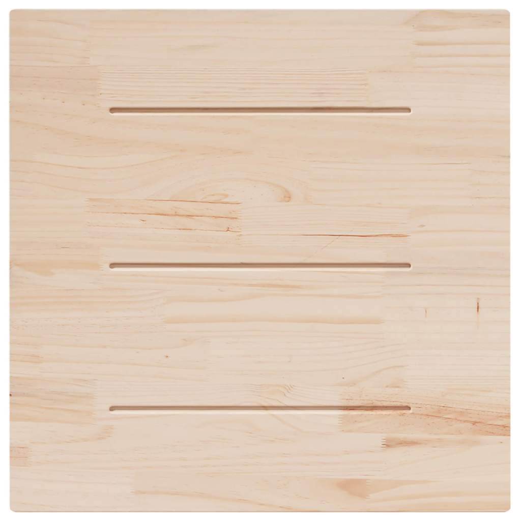 Tabletop, 90x90x2.5cm, solid pine, square