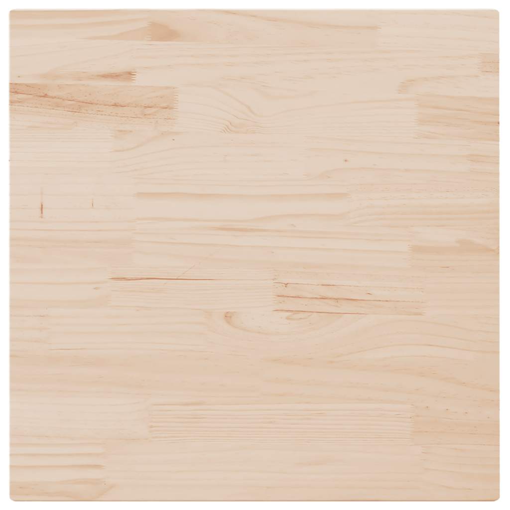 Tabletop, 90x90x2.5cm, solid pine, square