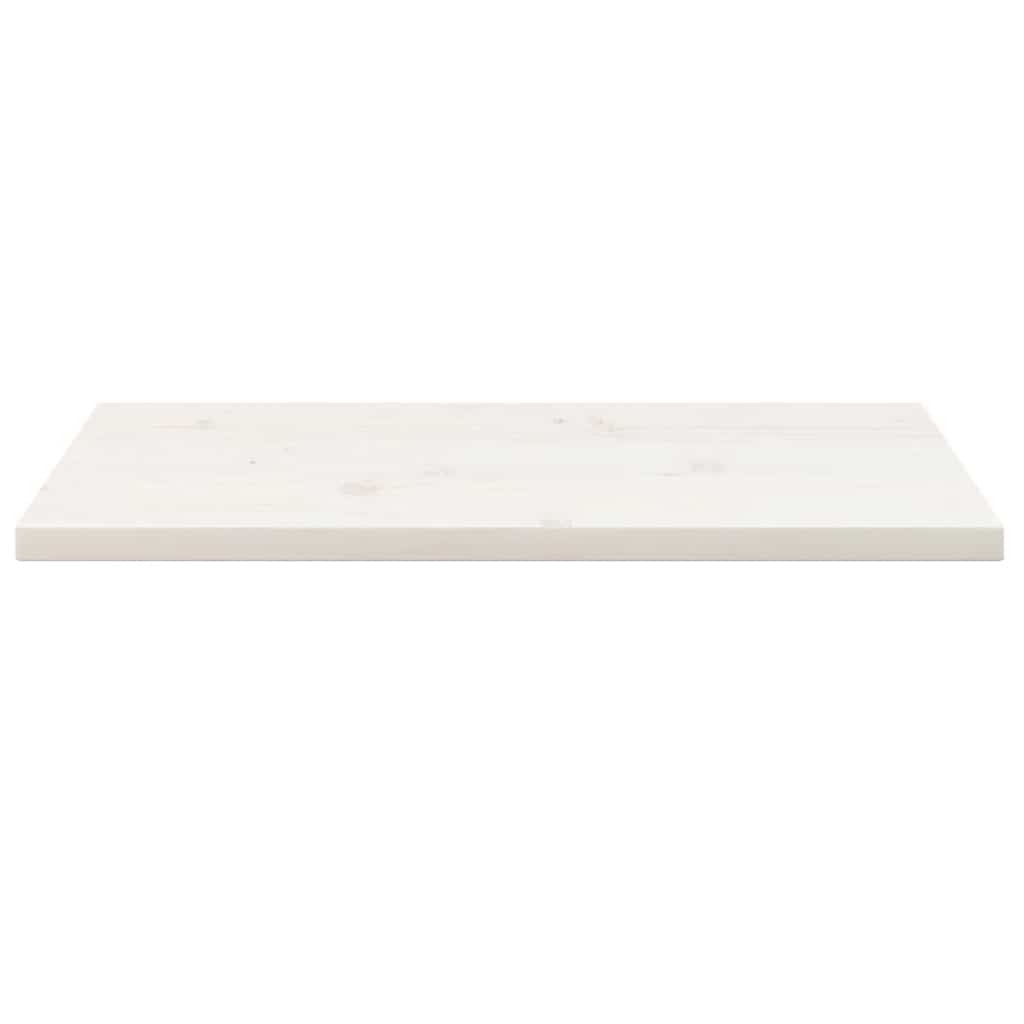 Tabletop, white, 80x40x2.5cm, solid pine, rectangular