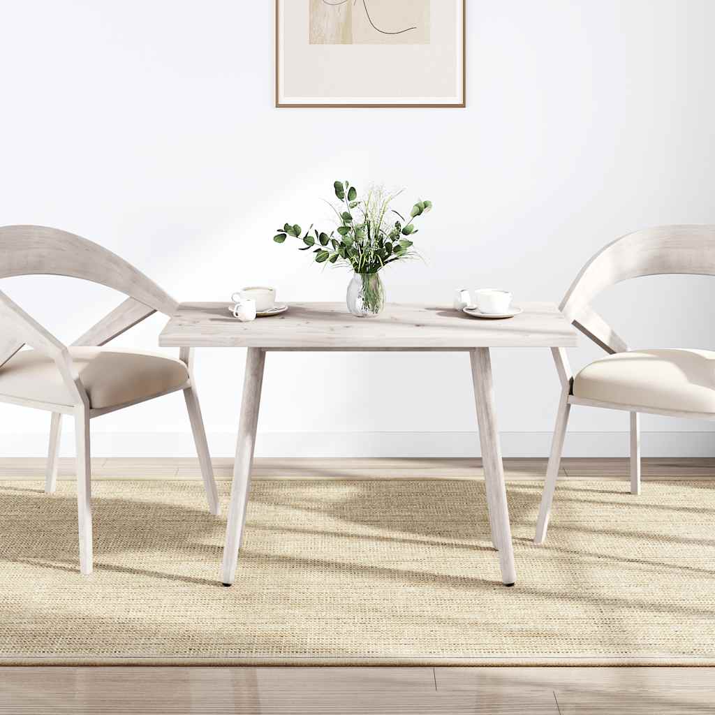 Stalviršis, baltas, 110x55x2,5cm, pušies masyvas, stačiakampis