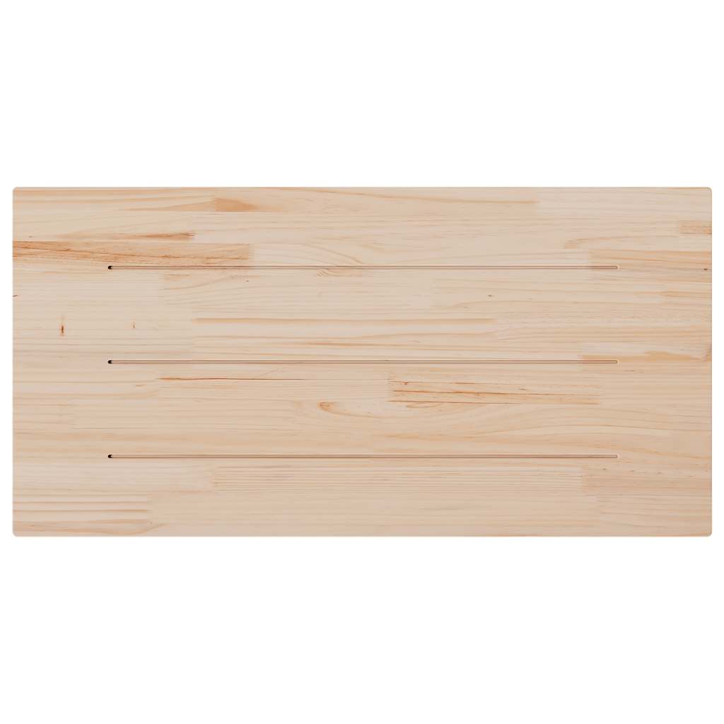 Stalviršis, baltas, 110x55x2,5cm, pušies masyvas, stačiakampis