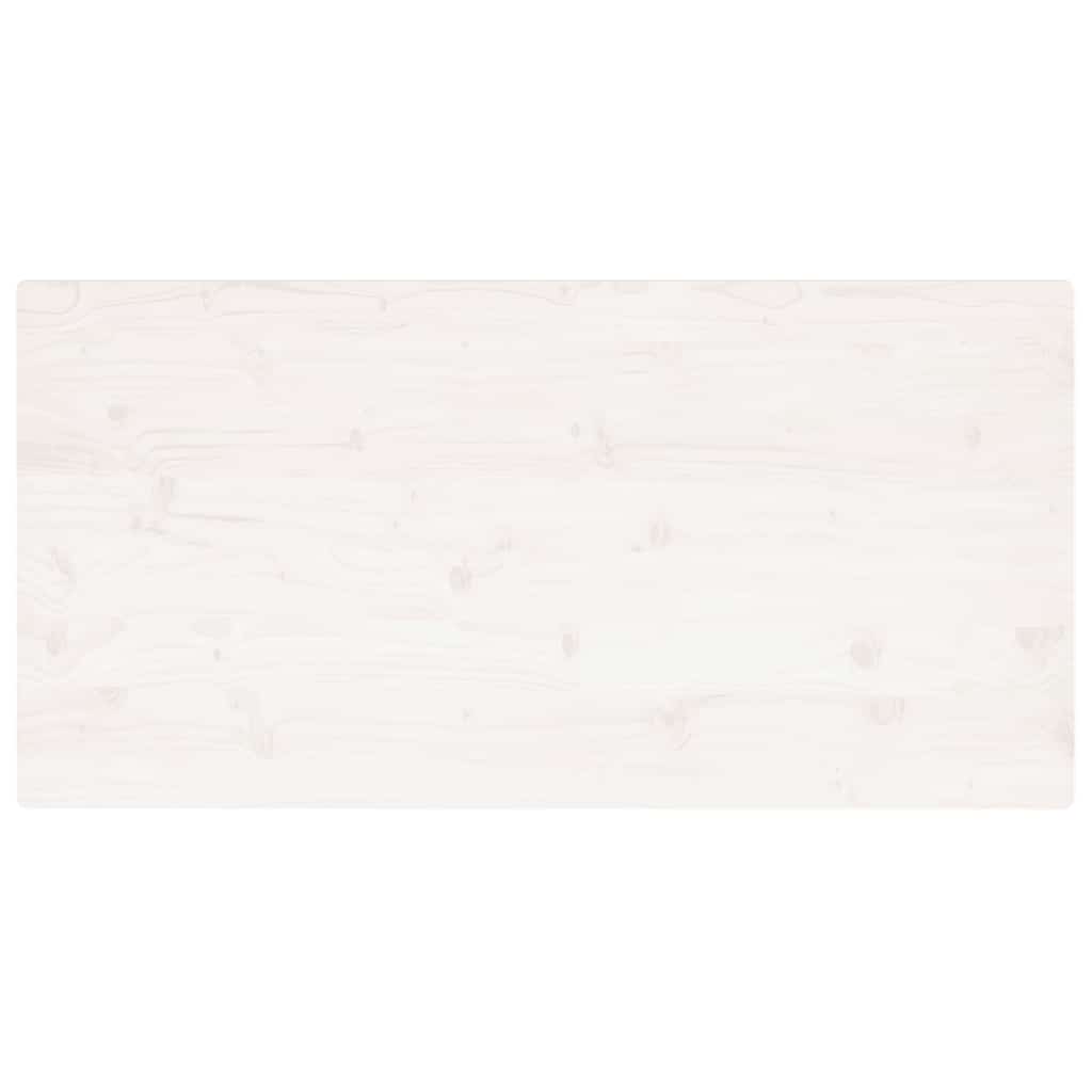 Stalviršis, baltas, 110x55x2,5cm, pušies masyvas, stačiakampis