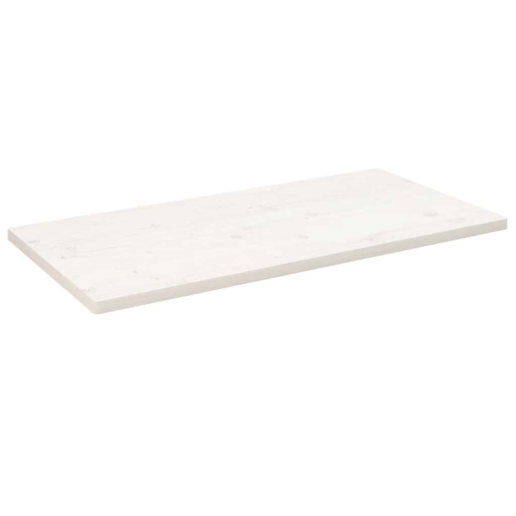Countertop, white, 100x60x2.5cm, solid pine, rectangular