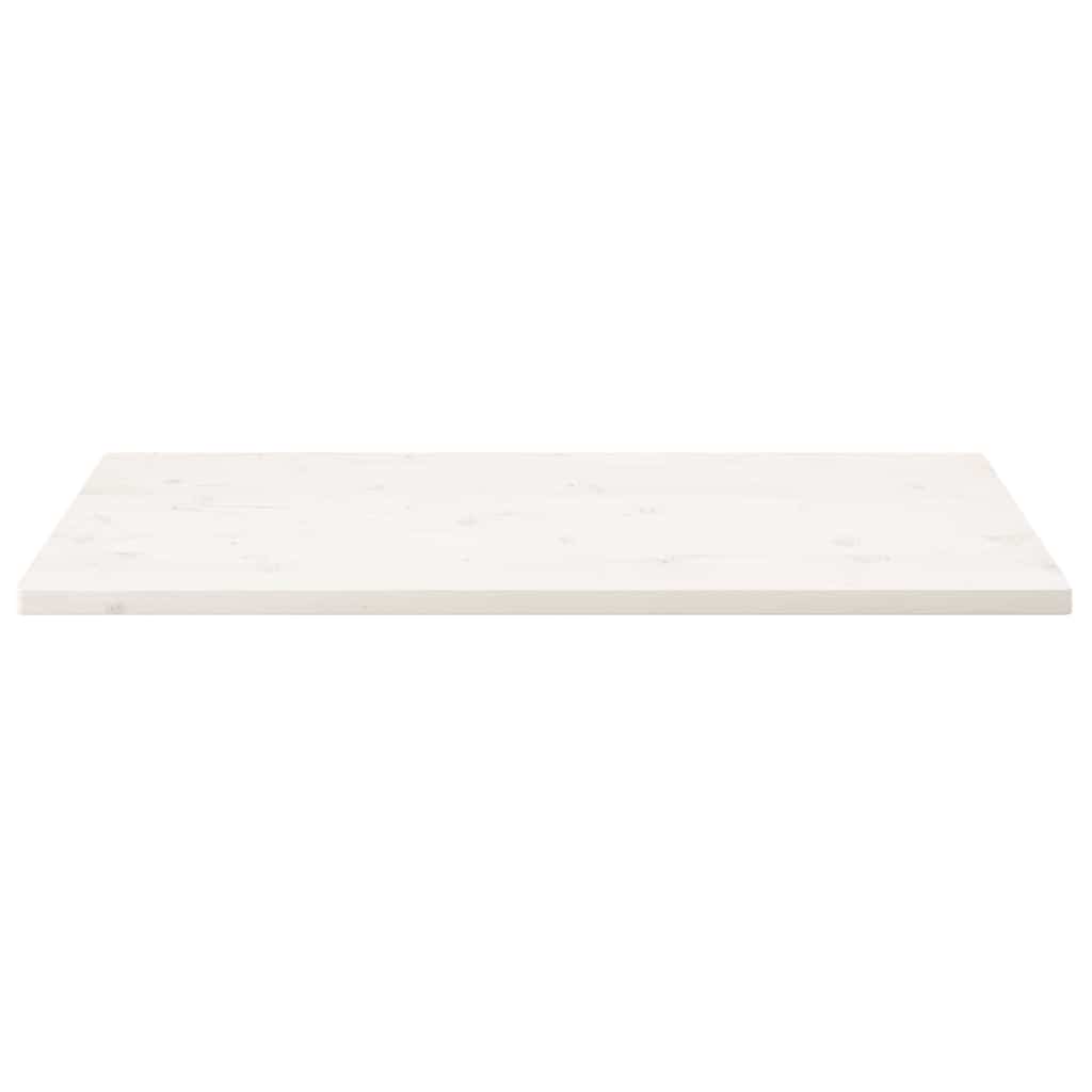 Countertop, white, 100x60x2.5cm, solid pine, rectangular