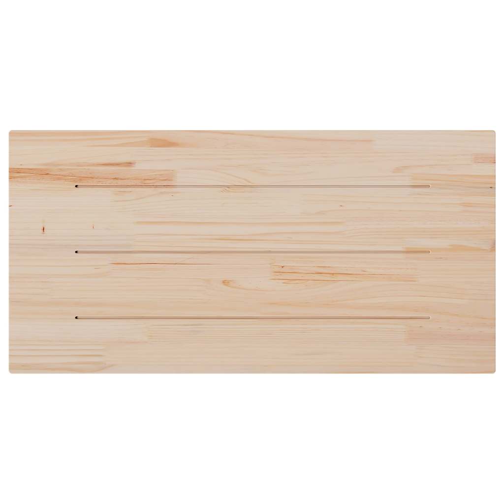 Countertop, white, 100x60x2.5cm, solid pine, rectangular