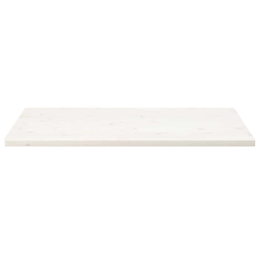 Tabletop, white, 110x60x2.5cm, solid pine, rectangular